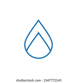 Water drop logo design with modern concept. Oil icon vector illustration