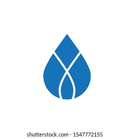 Water drop logo design with modern concept. Oil icon vector illustration
