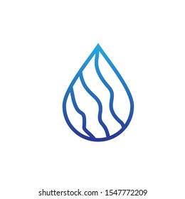 Water drop logo design with modern concept. Oil icon vector illustration