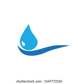 Water drop logo design with modern concept. Oil icon vector illustration