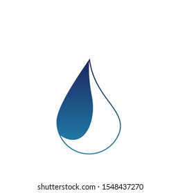 Water drop logo design with modern concept. Oil icon vector illustration