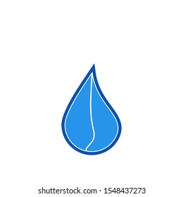 Water drop logo design with modern concept. Oil icon vector illustration