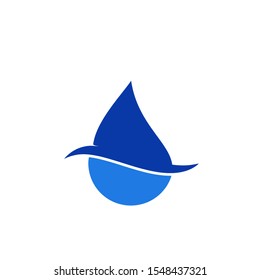 Water drop logo design with modern concept. Oil icon vector illustration