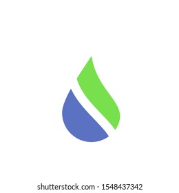 Water drop logo design with modern concept. Oil icon vector illustration