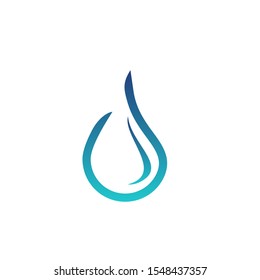 Water drop logo design with modern concept. Oil icon vector illustration