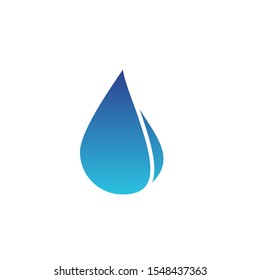Water drop logo design with modern concept. Oil icon vector illustration