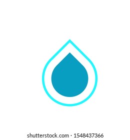 Water drop logo design with modern concept. Oil icon vector illustration