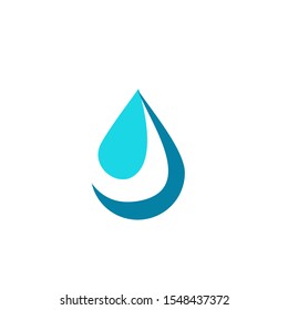 Water drop logo design with modern concept. Oil icon vector illustration