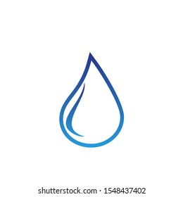 Water drop logo design with modern concept. Oil icon vector illustration