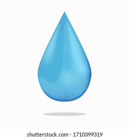 Water drop logo design with modern concept. Vector illustration of a water icon isolated on a white background