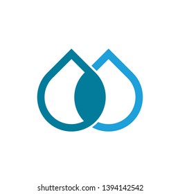 Water Drop Logo Design Template.