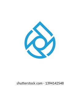 Water Drop Logo Design Template.