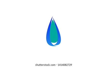 Water drop logo design template vector illustration