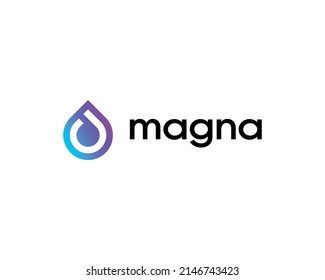 Water drop logo design template. Water clean moisture vector logotype isolated on white background
