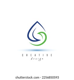 Design-Vorlage für Creative Water-Logos