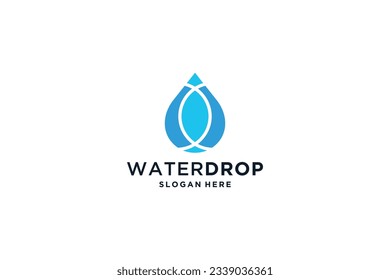 water drop logo design template.