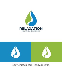 Water drop logo design template