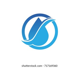 Water Drop Logo Design Template