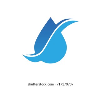 Water Drop Logo Design Template