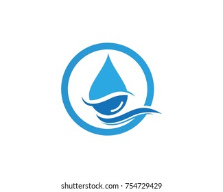 Water Drop Logo Design Template Stock Vector (Royalty Free) 754727974 ...