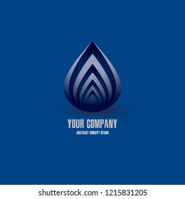 Water drop Logo design vector template. Drop Water Creative Logo Element. Abstract water aqua oil drop vector logo design template. Liquid drop icon symbol.