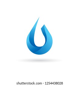 Water drop Logo design vector template.