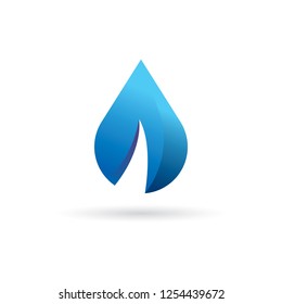 Water drop Logo design vector template.