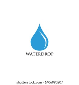 Water drop logo design vector template