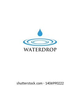 Water drop logo design vector template