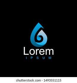 water drop logo design vector template. geometric , modern icon