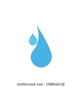Water drop Logo design vector template. Natural Mineral Aqua icon. Waterdrop liquid Oil Logotype concept icon

