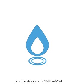 Water drop Logo design vector template. Natural Mineral Aqua icon. Waterdrop liquid Oil Logotype concept icon
