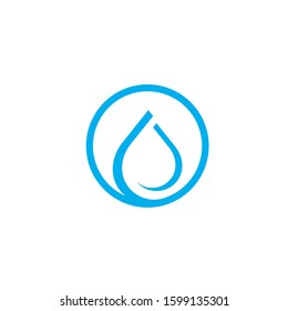 water drop logo design vector template sign icon