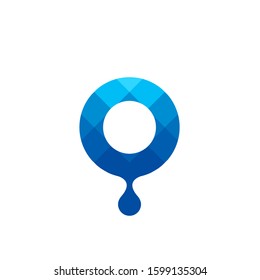 water drop logo design vector template sign icon