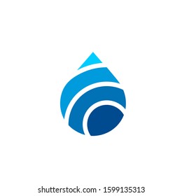 water drop logo design vector template sign icon