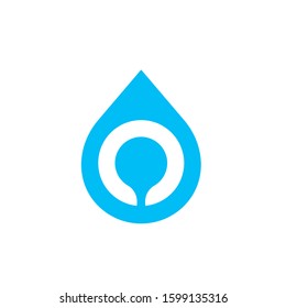 water drop logo design vector template sign icon