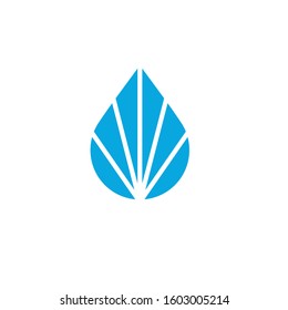 water drop logo design vector template sign icon