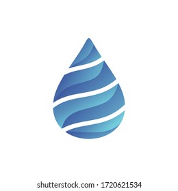 Vector de diseño del logotipo de la gota de agua