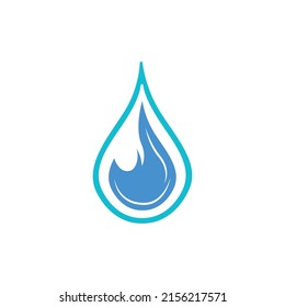 Water Drop Logo Design Vector