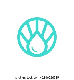 water drop logo design vector sign