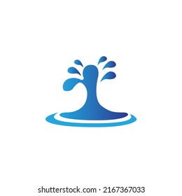 Water drop logo design vector