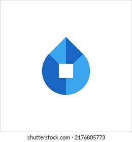 water drop logo design vector sign