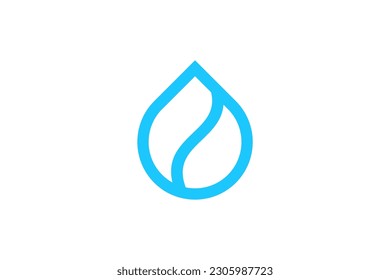 Water Drop Logo Design Vector Sign 