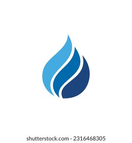 Water Drop Logo Design Vector Icon Template