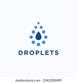 water drop logo design vector silhouette illustration