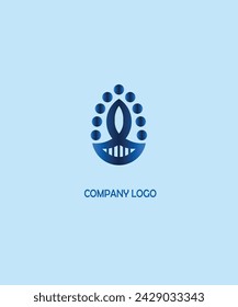 water drop logo design vector template