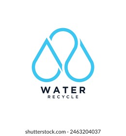 Water drop logo design vector unique idea concept