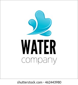 Water drop Logo design vector template. Vector Illustration.