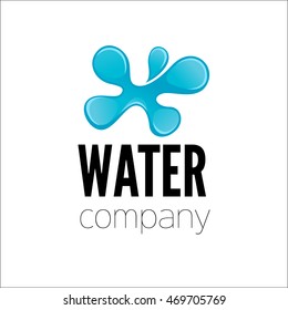 Water drop Logo design vector template. Vector Illustration.