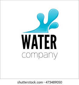 Water drop Logo design vector template. Vector Illustration.
